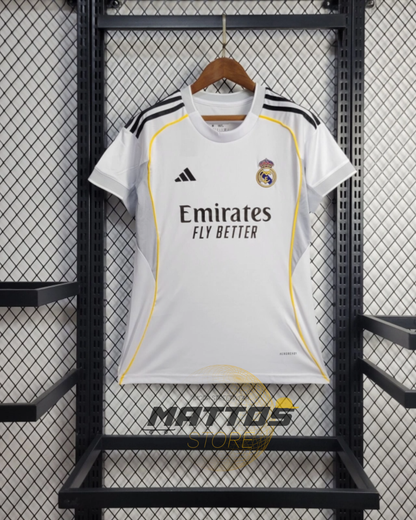 👑 Camisa Real Madrid Feminina Home 2025/26