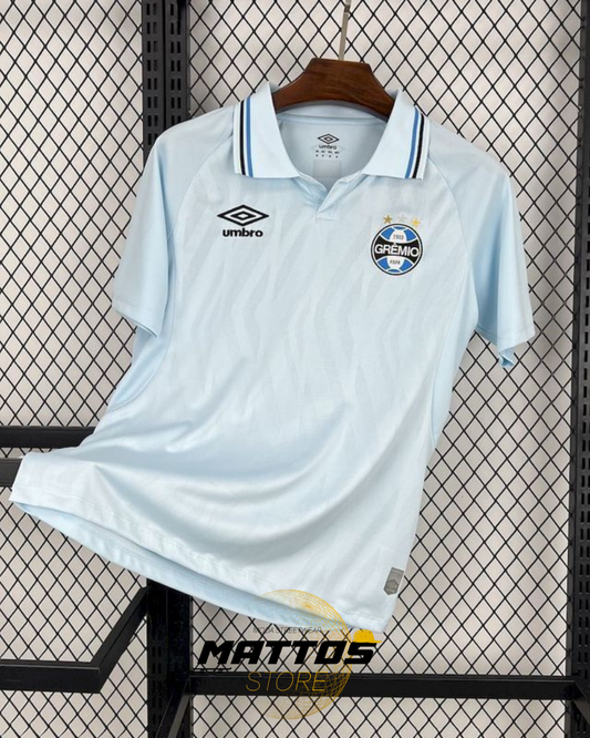 ⚪💙 Camisa Grêmio Away 2025/26