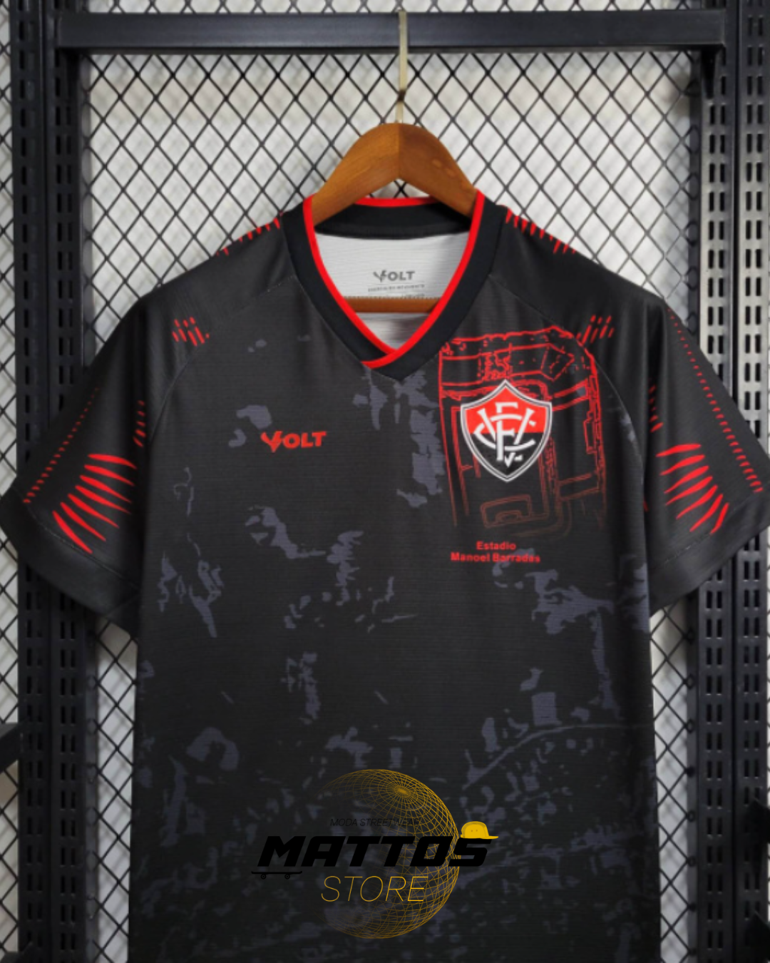 🟥⬛ Camisa Vitória 24/25 – Edição Especial Manto Manoel Barradas