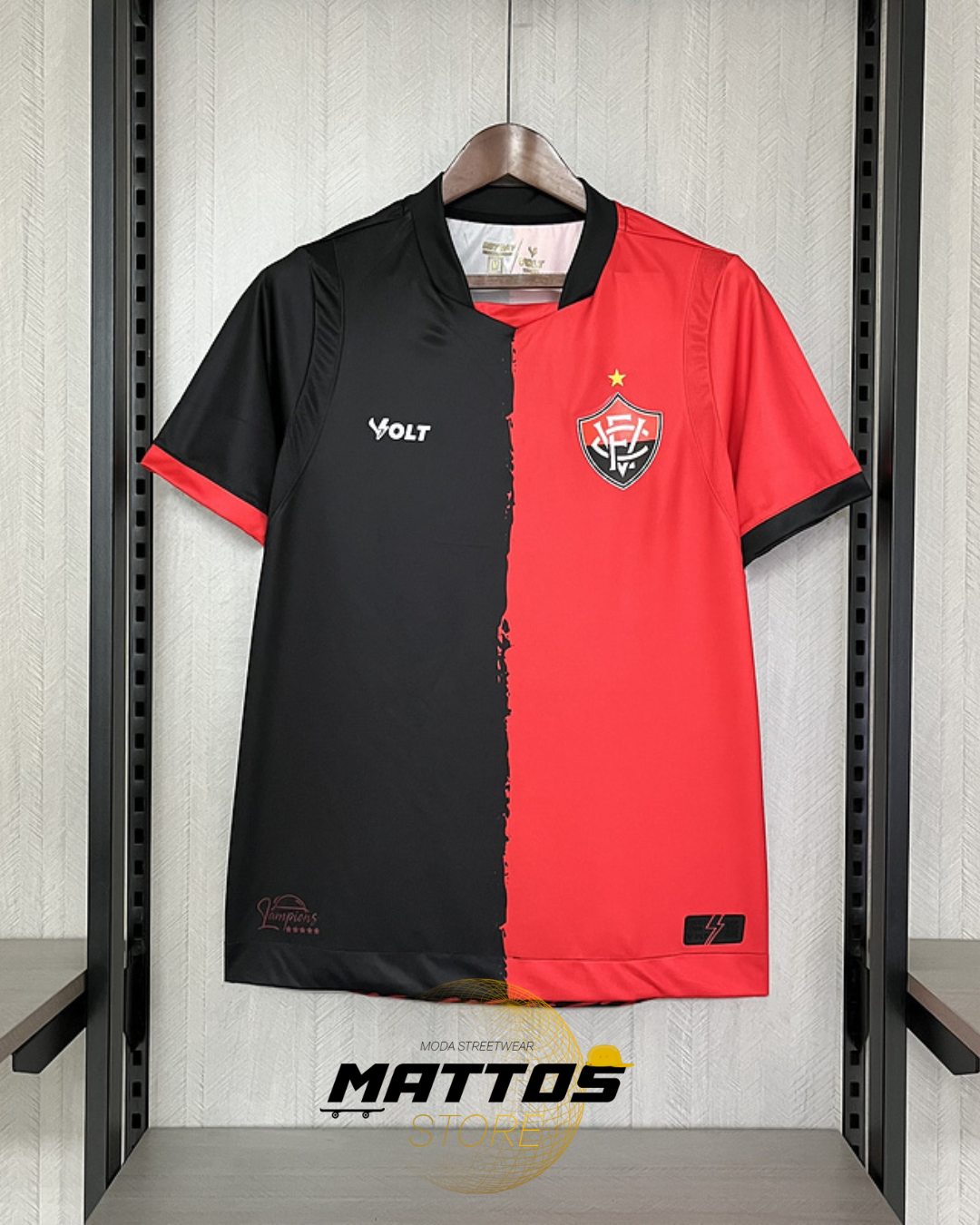 🟥⬛ Camisa Vitória 2025/2026 – Home