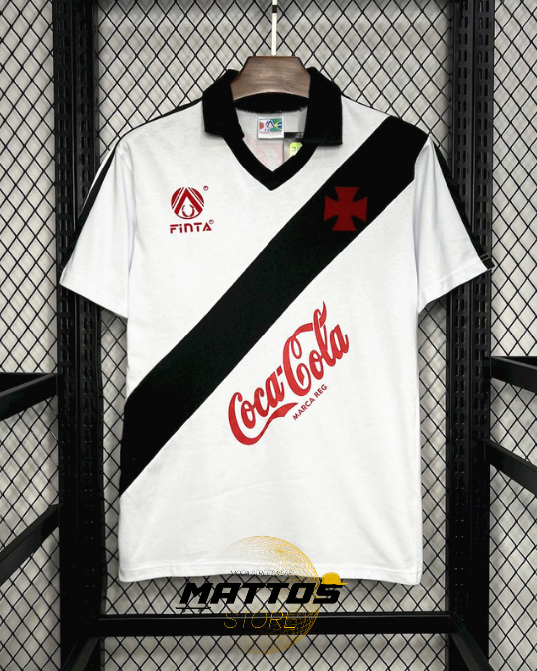 ⚫⚪ Camisa Vasco 1988 – Retrô Away