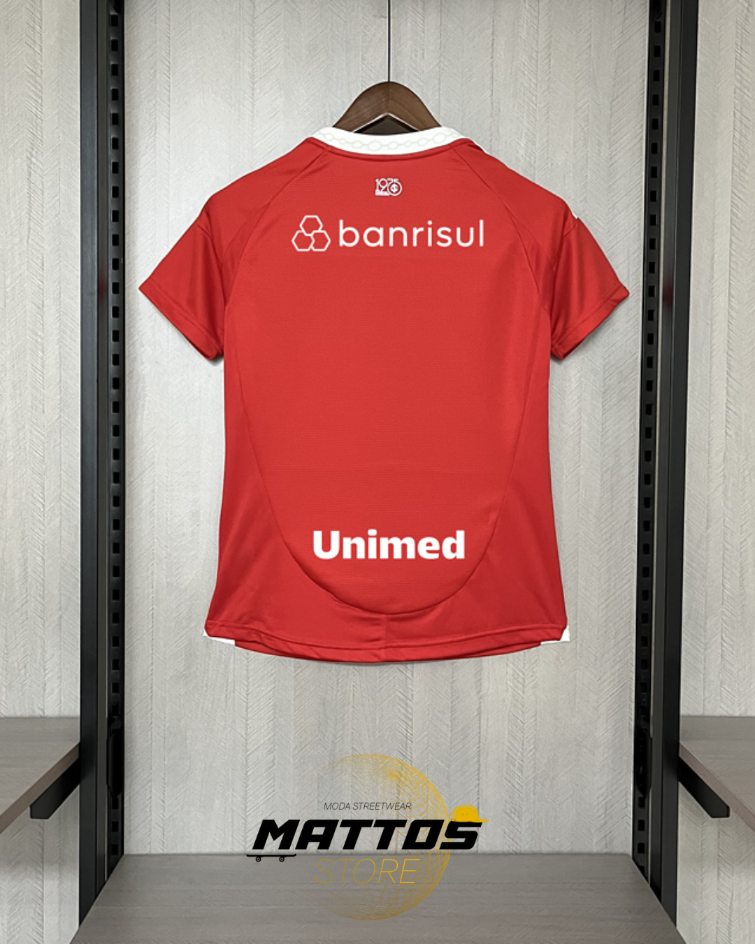 🔴 Camisa Internacional Feminina Home 2025/26 + Patrocinadores