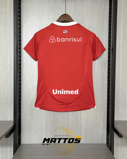 🔴 Camisa Internacional Feminina Home 2025/26 + Patrocinadores