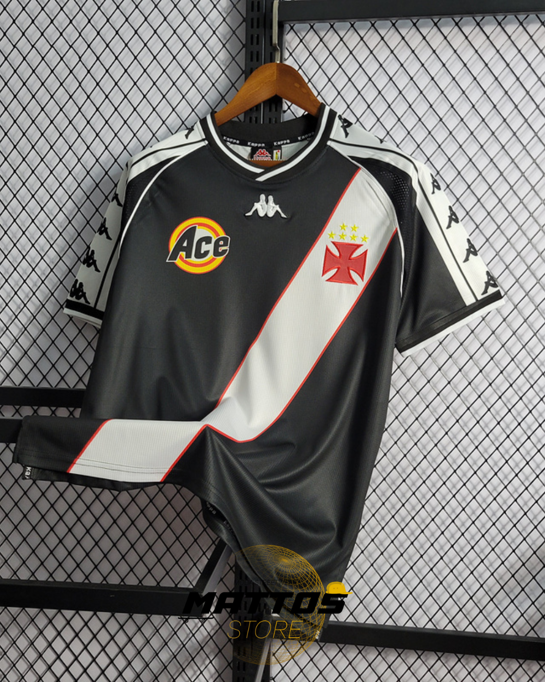 ⚫⚪ Camisa Vasco 2000 – Retrô Home