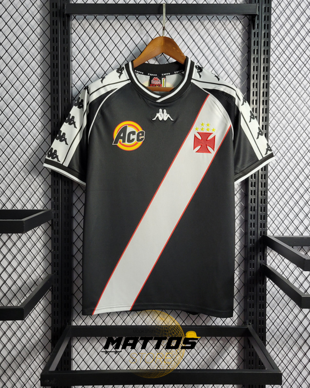 ⚫⚪ Camisa Vasco 2000 – Retrô Home