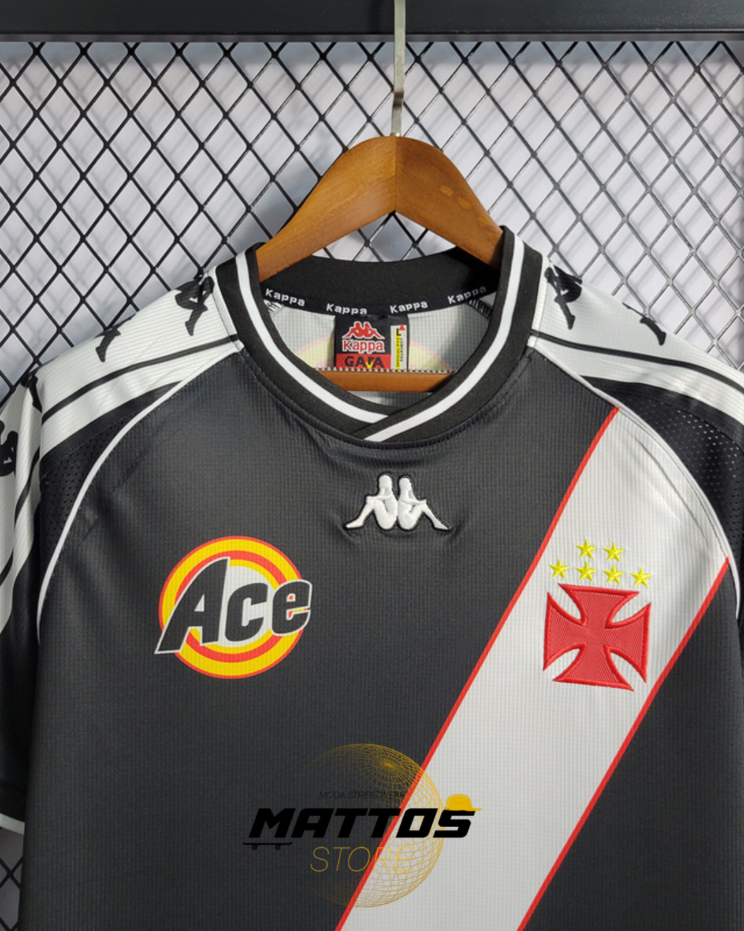 ⚫⚪ Camisa Vasco 2000 – Retrô Home