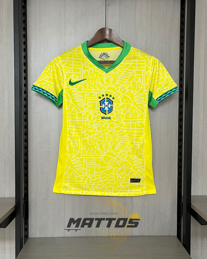 💛 Camisa Brasil Feminina Home 2024/25