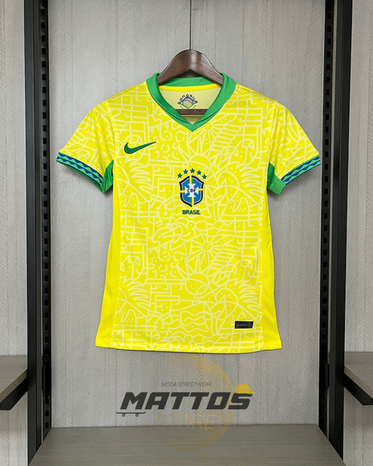 💛 Camisa Brasil Feminina Home 2024/25