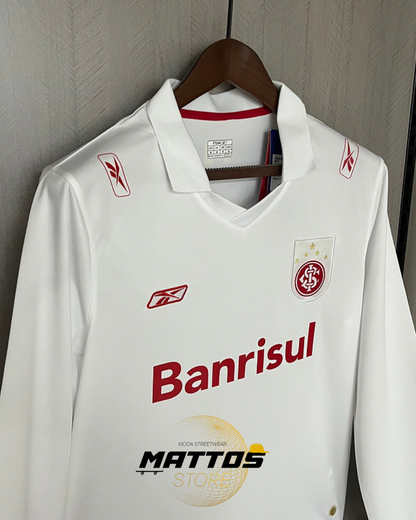🤍 Camisa Internacional Retrô Branca Manga Longa 2006