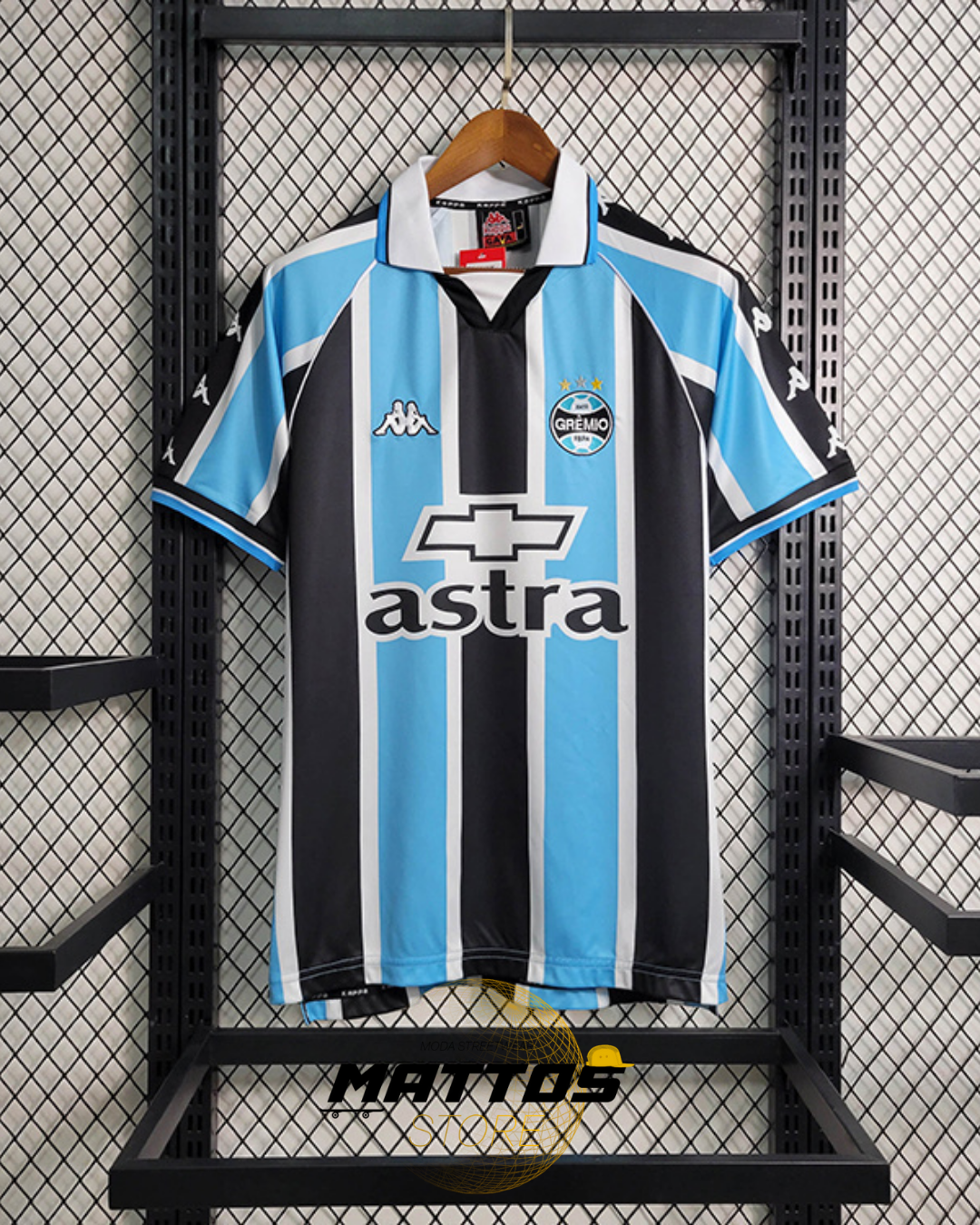 💙🖤 Camisa Grêmio Retrô Kappa 2000 – Home