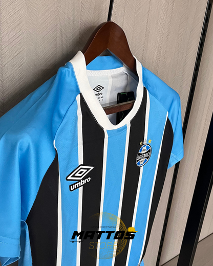 💙🖤 Camisa Grêmio 2025/26 – Home Feminina